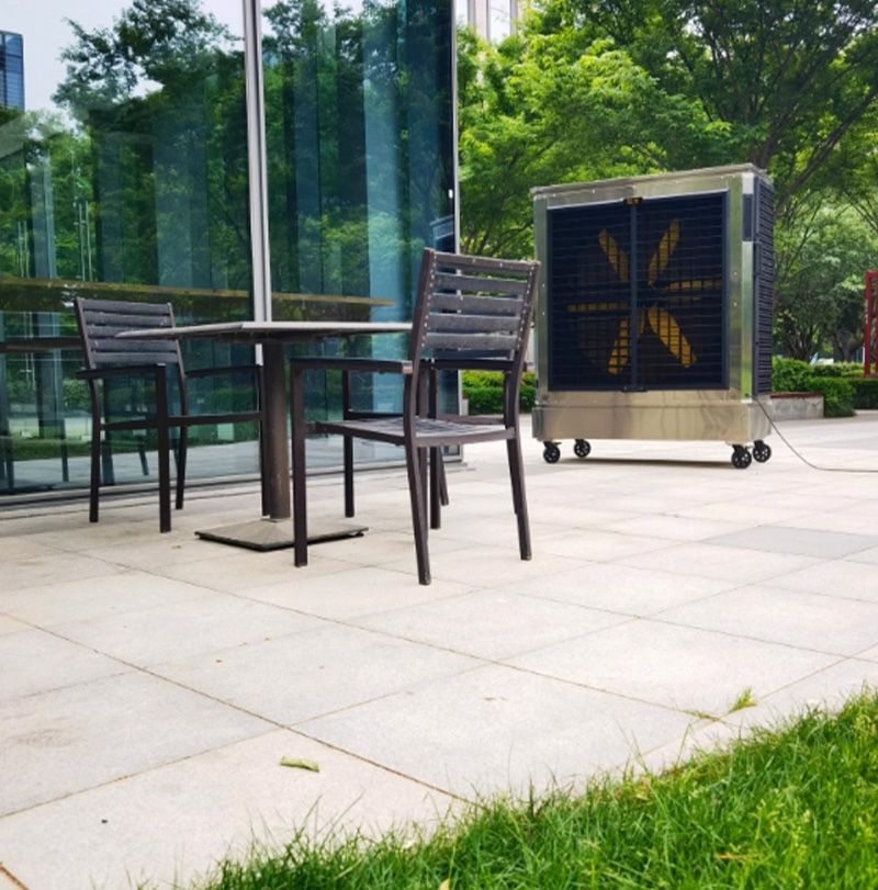 雷豹移动冷风机 ES1055D  餐厅室内室外降温案例