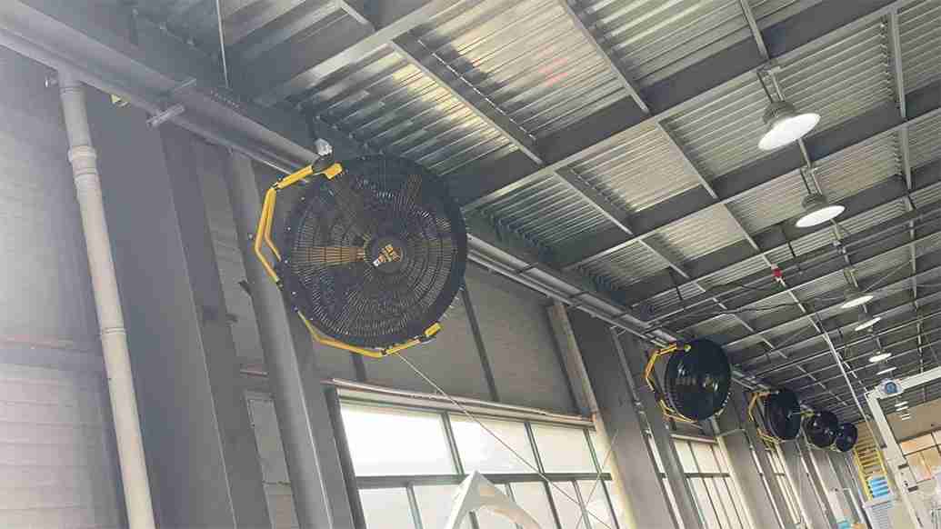 雷豹EF3025H悬挂工业大风扇｜厂房壁挂吊装降温风扇厂家
